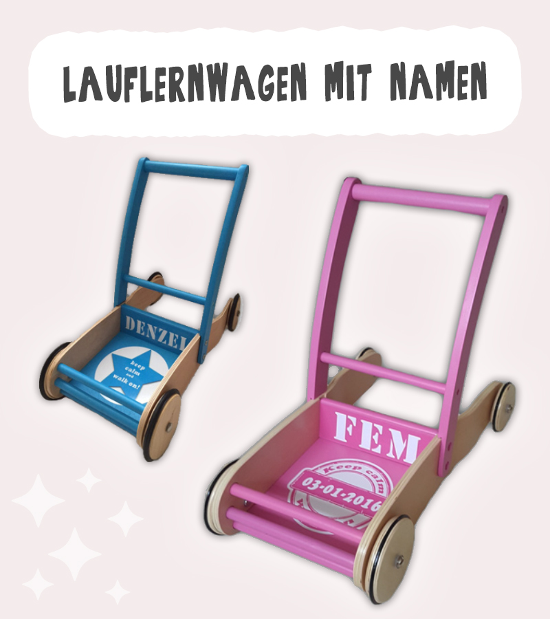 Lauflernwagen mit Namen