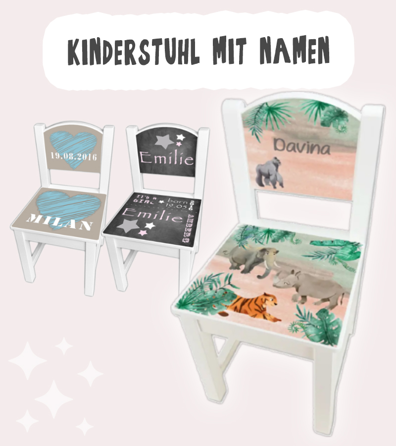 kinderstuhl mit namen